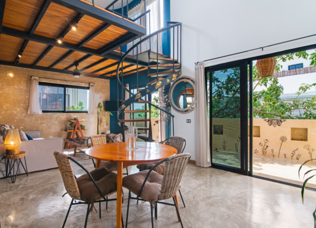 Cozy 1BR Loft Penthouse with Terraces near Kukulkan Ave